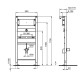 Pisuaro rėmas Ideal Standard Prosys, Universal