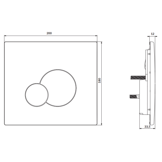WC rėmas Cersanit Tech Line Base, su WC Delfi ir dangčiu + chromuotas klavišas