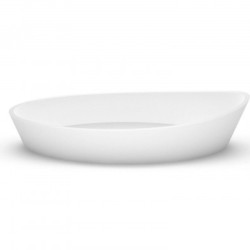 Akmens masės praustuvas Aura Cleone, 79x39 cm, baltas
