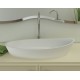 Akmens masės praustuvas Aura Cleone, 79x39 cm, baltas