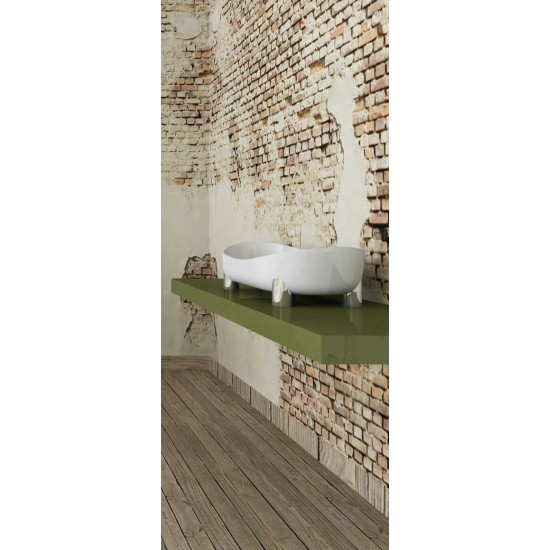 Akmens masės praustuvas Aura Damona 1, 66x36 cm, baltas