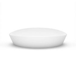 Akmens masės praustuvas Aura Dione, 78x39 cm, baltas