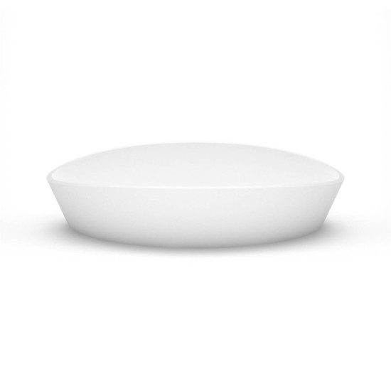 Akmens masės praustuvas Aura Dione, 78x39 cm, baltas