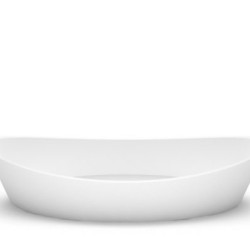 Akmens masės praustuvas Aura Talia, 80x38 cm, baltas