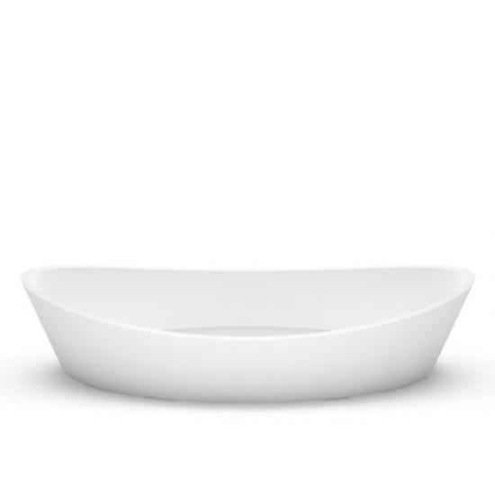 Akmens masės praustuvas Aura Talia, 80x38 cm, baltas