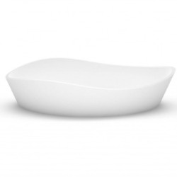 Akmens masės praustuvas Aura Luxovio, 80x39 cm, baltas