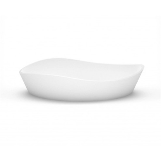 Akmens masės praustuvas Aura Luxovio, 80x39 cm, baltas