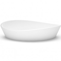 Akmens masės praustuvas Aura Iside, 80x39 cm, baltas
