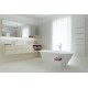 Akmens masės vonia Aura Ornea 1 balta, 181x80 cm, su persipylimu