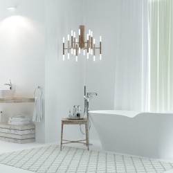 Akmens masės vonia Aura Tacita balta, 177x78 cm, be persipylimo
