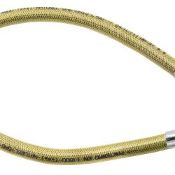 Plieninė dengta žarnelė dujoms su PVC Ferro, kampu, 1 m
