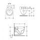 WC IDEAL STANDARD Small pakabinamas su soft close dangčiu
