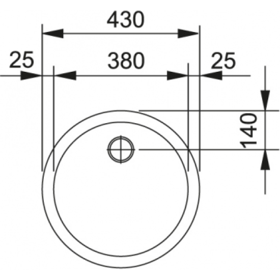 Plieninė plautuvė FRANKE RAL 610-38