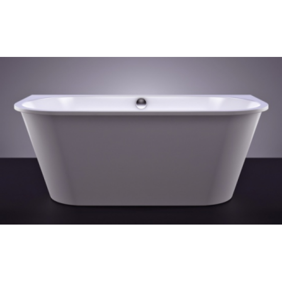 Akmens masės vonia Vispool Evento, 175x75 cm apvalinti du kampai balta