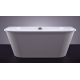 Akmens masės vonia Vispool Evento, 175x75 cm apvalinti du kampai balta