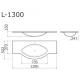 Praustuvas VISPOOL L-1300 129x52