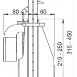 WC nuleidimo mechanizmas AlcaPlast, su 3/6 litrų nuleidimu