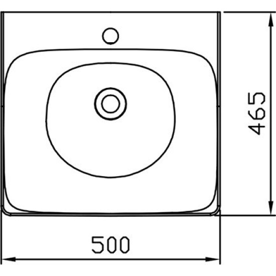 Keraminis praustuvas Ravak Balance, 500