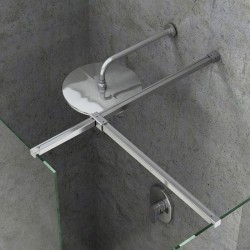 Montavimo rinkinys dušo kabinoms ir sienelėms Ravak Brilliant ir Walk-In, W SET, Uni Free/Wall (bright alu)
