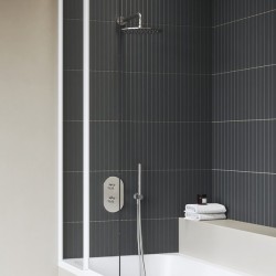 Stacionari apvali dušo galva ø250 mm, 985.00CR chromas