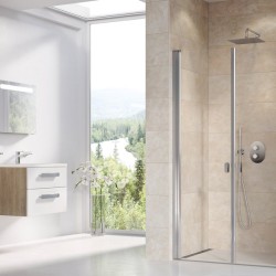 Varstomos dušo durys Ravak Chrome, CSDL2-90, blizgi+stiklas Transparent