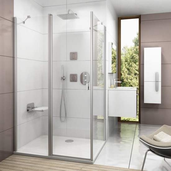Termostatinis potinkinis maišytuvas Ravak Chrome, voniai/dušui CR 063.00, su jungikliu, chromas