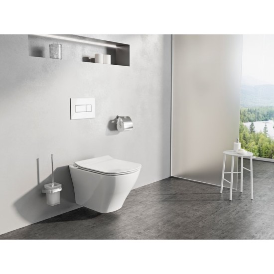 WC klavišas Ravak, Uni satino spalvos